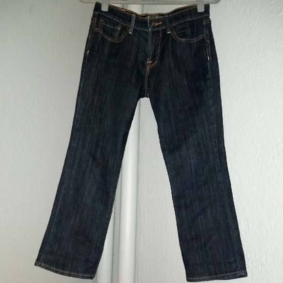 Lucky Capri Jeans Button Flap Pocket Cropped Sweet n Crop Stretch Dark Wash 4 27 - Picture 4 of 12